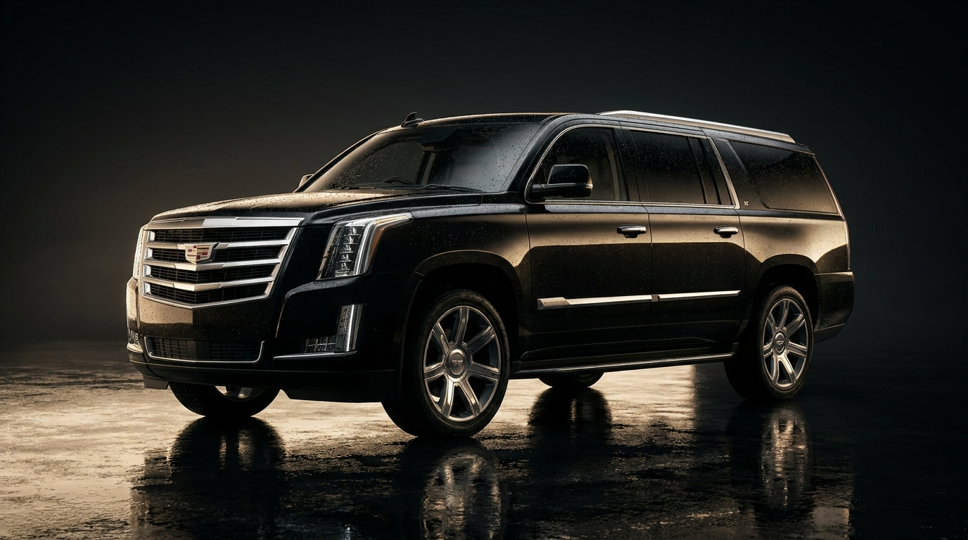 Black Cadillac Escalade ESV